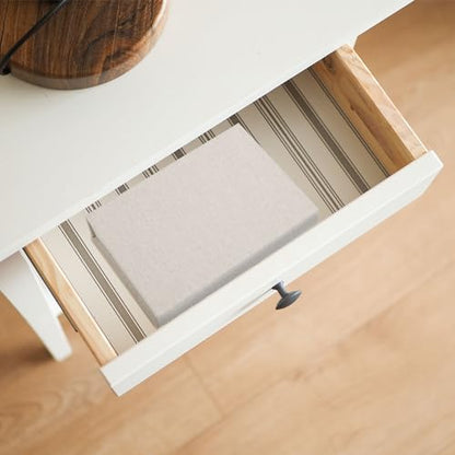 Vienrose Small Photo Storage Box, 5"x7", Linen Postcard Keeper, Beige - color: Beige, size: 5"x7"
