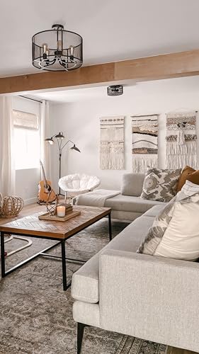 SAFAVIEH Home Collection Sedona Highwind Boho Tribal Ivory/Beige Woven Tapestry Hanging Wall Art
