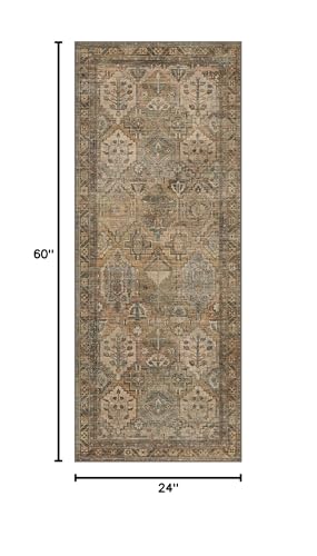 2x5 Runner Rug for Hallway Entryway Kitchen Rug Washable Runner Warm Taupe - color: Area Warm Taupe, size: 2' x 5' (Rectangular)