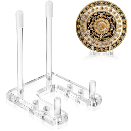 Plate Stands for Display, 1-Pack Clear Acrylic Display Easel - color: 1-Pack
