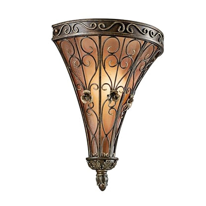 Kichler Marchesa 14.75" 1-Light Wall Sconce Light, Terrene Bronze
