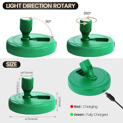Cordless Spotlight Battery Operated, Rechargeable Plant Spot Lights - color: chargeable Green