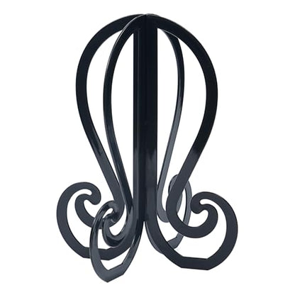 Plastic 3PCS Wig Stand,Black Wig Head Stand,Easy to Assemble Wig Stand Holder,Wig Holder Display Stand,Beanie Display Stand,Hat Stand 11.61 Inch high