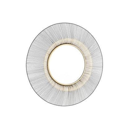 Signature Design by Ashley Dallmen Contemporary Accent Mirror with Thick Frame, Black & Gold
