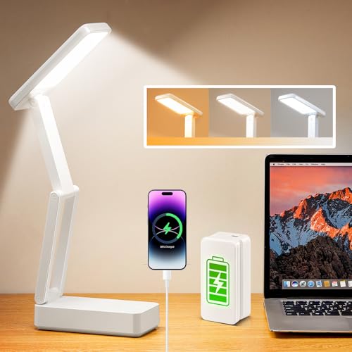 Rechargeable Lamps Cordless Lamps,6000mAh Battery Powered Lamp,3 Colors+Dimmable Desk Light,Rechargeable Table Lamp with USB Charging Port+45min-Timer,Wireless & Portable Light,Battery Operated Lights - color: 6000mAh