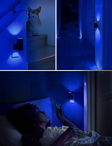 L LOHAS LED Calm Blue Night Light, Night Lights Plug into Wall, Dimmable - color: Blue, size: 2 Pack