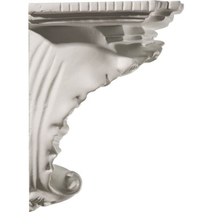 Ekena Millwork SH10X06X07SH Shell Decorative Shelf, 10 3/8" W x 6" D x 7 3/8" H