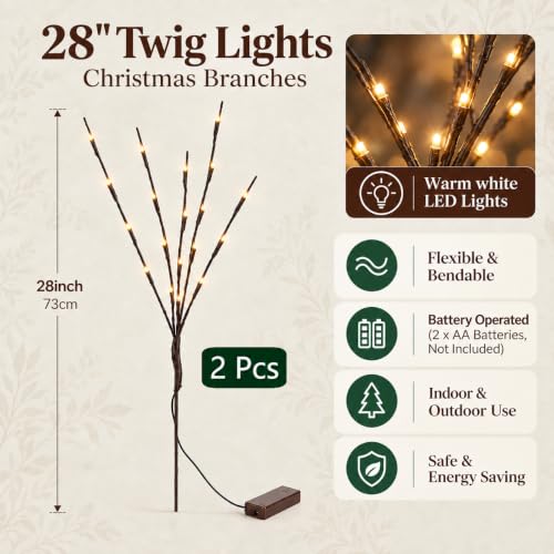 Enchanted Evergreen Pine with Lights, Norfolk Pine Stems, Lighted Branches - color: Green With Llight