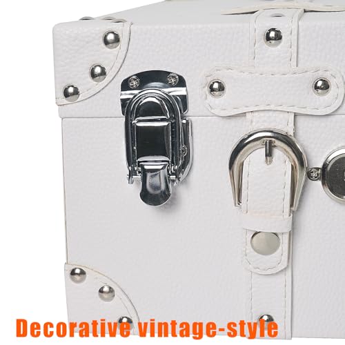 DreamsEden Decorative Wooden Treasure Chest, Keepsake Storage Container