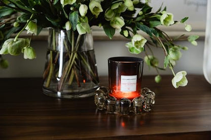 Alice Lane Home Collection Original Amber Glass Small Bubble Candle Dish - color: Amber, size: Small