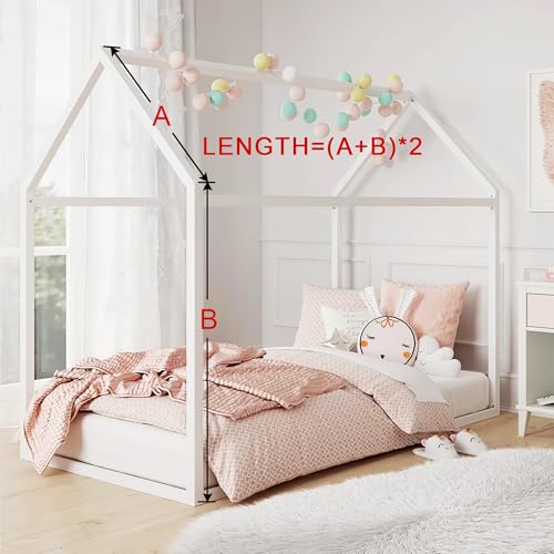 NICETOWN Pink Bed Canopies & Drapes for Kids Room, 1 Panel, W114xL180 - color: Pink, size: 114"W x 180"L (Pack of 1)
