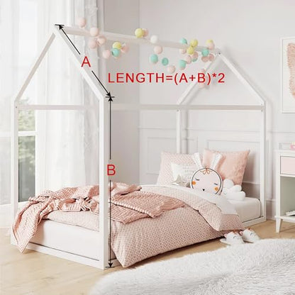 NICETOWN Pink Bed Canopies & Drapes for Kids Room, 1 Panel, W114xL180 - color: Pink, size: 114"W x 180"L (Pack of 1)