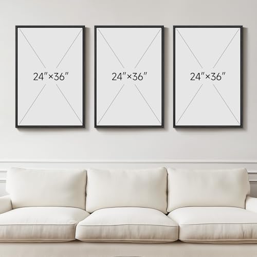 Large Framed Boho Botanical Wall Art for Living Room, 3 Piece 24x36 In - color: Muted Earth, size: 24" W x 36" H x 3Pcs