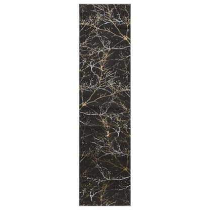 LUXE WEAVERS Modern Abstract Non-Shedding Runner Rug Black 2x8 - color: Black, size: 2' x 8' (Runner)