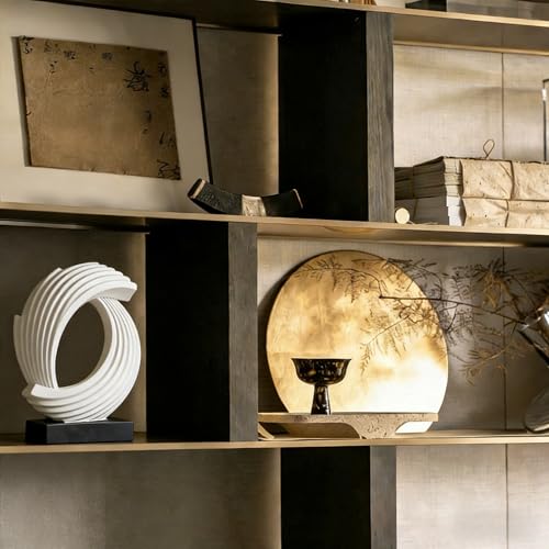 AWNR Modern Sculptures Living Room Shelf Decor Home Décor Accents - color: White-d