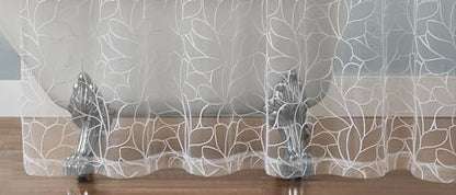 Warm Home Designs 72x72 Shower Curtain with White Embroidery. OLS White 72 - color: White