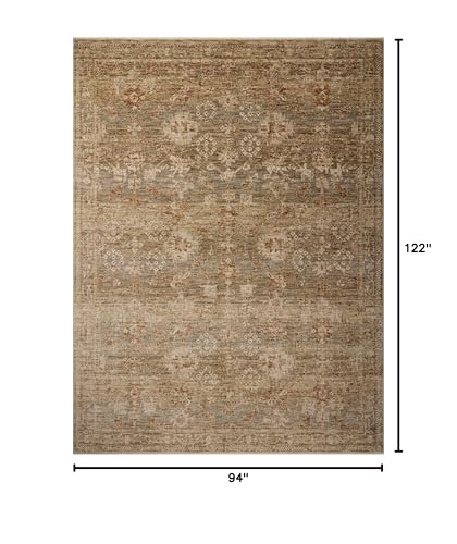 Loloi Magnolia Home Junie Spice/Multi 7'-10" x 10'-2" Area Rug - color: Spice / Multi, size: 7'10" x 10'2" (Rectangular)