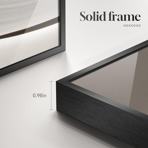 Large Framed Modern Abstract Wall Art for Living Room, 3 Piece 24x36 In - color: Soft Flow Series, size: 24" W x 36" H x 3 pieces