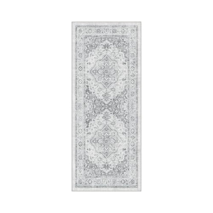 GENIMO 2X5 Washable Runner Rug for Kitchen, Boho Medallion Non Slip - color: Dove Gray, size: 2' x 5' (Rectangular)