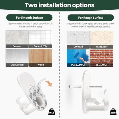 USFOOK White Curtain Rods No Drilling for Windows 48 to 84, Round Finials - color: White, size: 32-86"