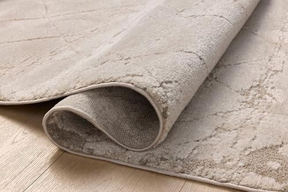 Loloi Amber Lewis Monty Collection MOT-05 Beige/Natural 6'-7" x 9'-3", .50" Pile Height, Area Rug - color: Beige / Natural, size: 6'7" x 9'3" (Rectangular)
