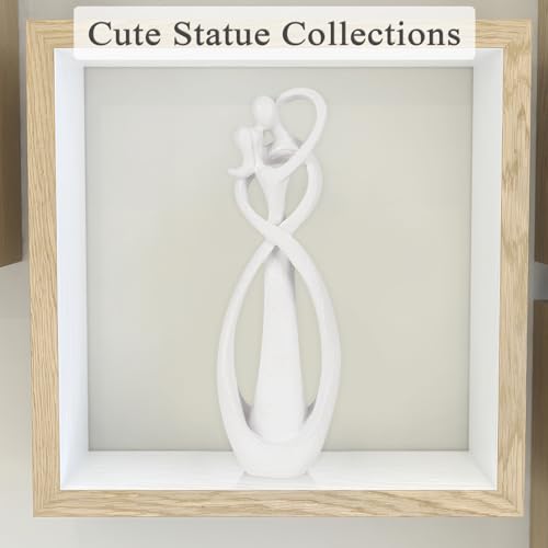 Trycooling Kissing Lovers Statue Abstract Sculpture, White, Large - color: White, size: Large