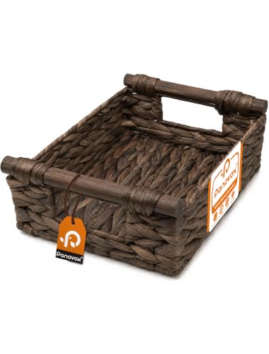 Wicker Basket, Large Basket for Gift Baskets Empty, 10.2x7.9x4in - color: Brown, size: Small