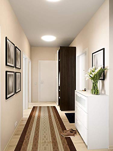 Custom Size Hallway Runner Rug, Slip Resistant, 26 Inch Wide X Your Choice of Length, Chain Brown, 26 Inch X 2 Feet, Doormat Size - color: Brown Chain, size: 2'2" x 2' (Rectangular)