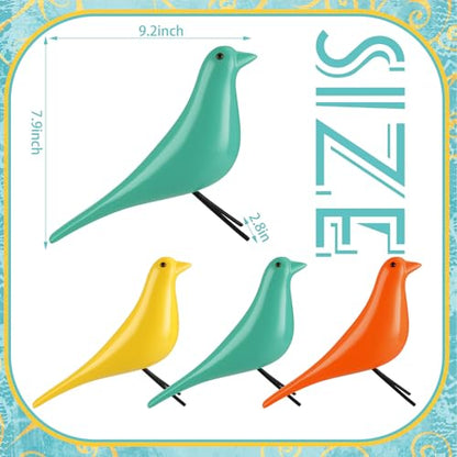 AceOrbit 3 Pcs Mid Century Modern Decor, Large Ceramic Birds - style: Retro Style