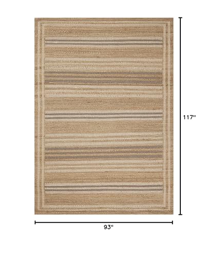 Loloi Chris Loves Julia Judy Natural/Dove 7'-9" x 9'-9" Area Rug - color: Natural / Dove, size: 7'9" x 9'9" (Rectangular)