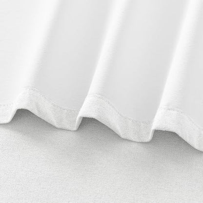 ChrisDowa White Blackout Curtains 54 Inches Long 2 Panels for Bedroom - color: White, size: 40"W x 54"L (Pack of 2)