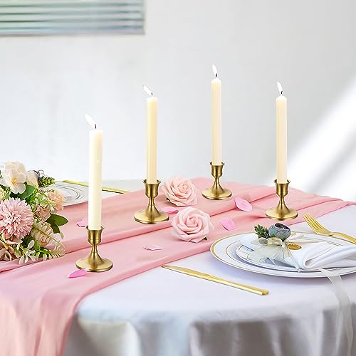 Sziqiqi Gold Candlestick Candle Holders, Set of 12, for Wedding Table - color: Gold-style 2, size: 12 Pcs