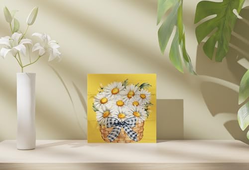 Summer Decorations For Office Yellow Room Living Room Decor - color: A Basket of Daisies