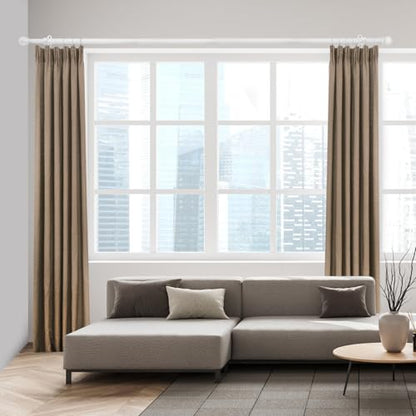 Curtain Rods for Windows 16-48", 1 In White Curtain Rod, 1 Pack - color: White, size: 48" - 1'' rod - 1 Pack