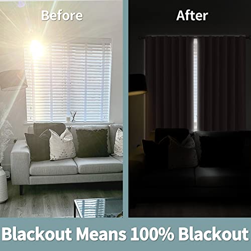 BGment Pink Blackout Curtains 63 Inches Long with Thermal Insulated Liner - color: Pink, size: 38"W x 63"L (Pack of 2)