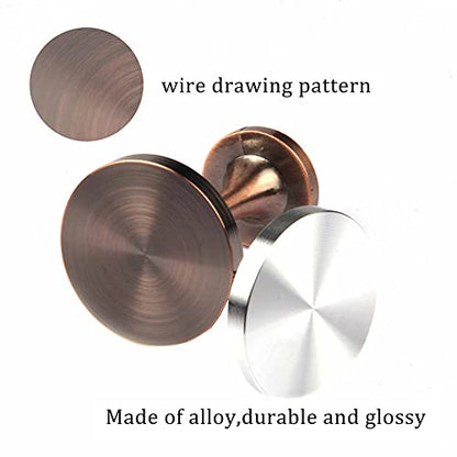 BEL AVENIR 2 Pack Curtain Holdbacks Metal Round Medallion Drapery Tiebacks Wall Hooks Modern Simple Style Home Decor with 2pcs Screws (Silver) - color: Silver
