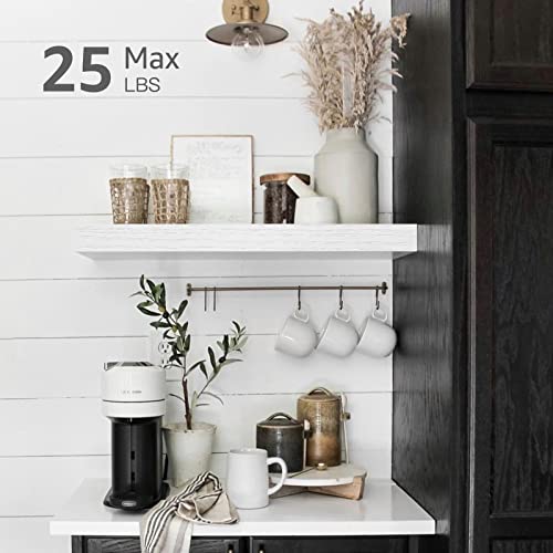 QEEIG Bathroom Floating Shelves for Wall (White, Set of 2, 15.7") - color: C. White, size: 15.7"