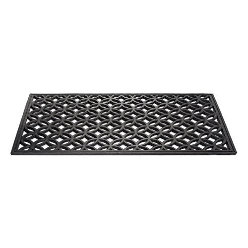 DII High Traffic All-Weather Rubber Doormat, 18x30, Lattice - color: Lattice, size: 1'6" x 2'6" (Rectangular)