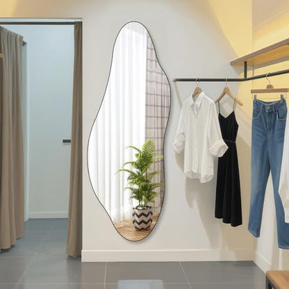 QDSSDECO 63" x 24" Full Length Mirror Irregular Star Shaped, Frameless - color: Star