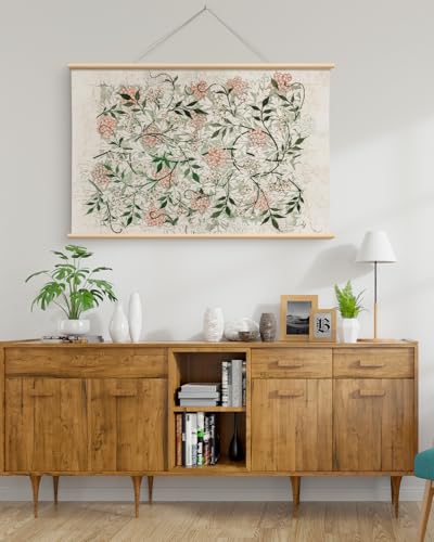 HUARCEY Extra Large Wall Art William Morris Botanical Canvas Prints 36x54In - color: Jasmine Pattern, size: 54"L x 36"W