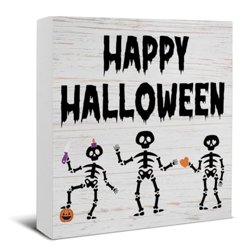 Halloween Decorations, Happy Halloween Wooden Sign Decor Desk Sign - color: HA-1