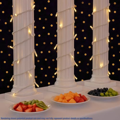 Novelty Lights 35 LED Christmas Mini Light Set, Warm White, White Wire - color: Warm White