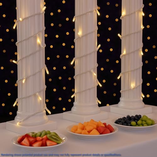Novelty Lights 11.5 Feet 35 LED String Lights, Warm White on White Wire - color: Warm White (Connectable)