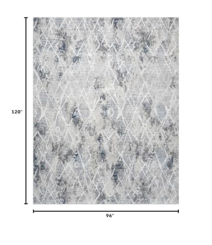8x10 Blue Modern Geometric Area Rug for Living Room, Bedroom - color: 1003 - Blue, size: 8' x 10' (Rectangular)