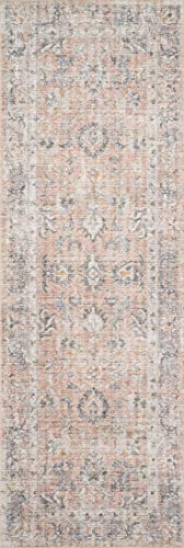 Loloi Skye Blush/Grey 2'-0" x 5'-0" Accent Rug - color: Blush / Grey, size: 2' x 5' (Rectangular)