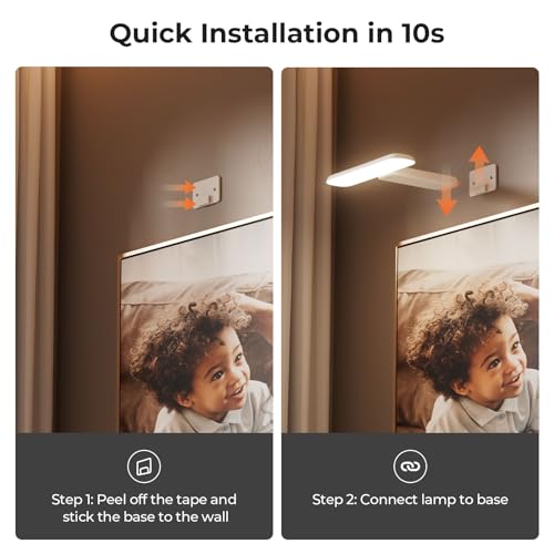 Picture Lights for Wall Rechargeable, Picture Frame Lights, Dartboard light - color: White, size: 1 PACK