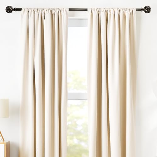 Ycolnaefllr Carved Leaf Curtain Rod, Bronze, Adjustable 66-120" - color: Bronze, size: 36-120"