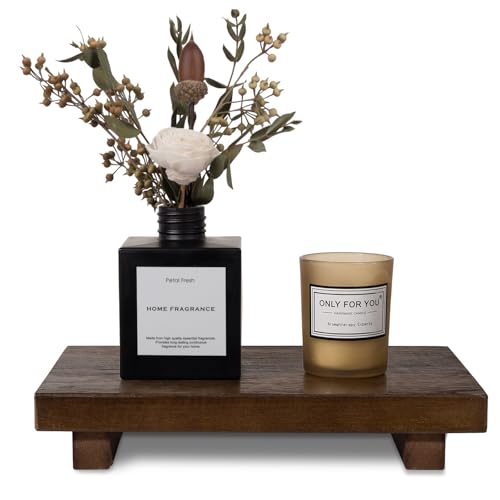 Wood Bathroom Tray Farmhouse Decor Kitchen Soap Holder, 9"x6" Walnut - color: Walnut, size: 9" x 5.9" x 1.6"