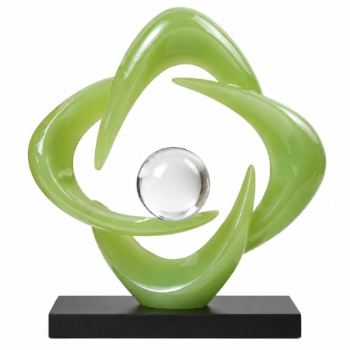 AWNR Modern Sculptures Living Room Shelf Decor Home Décor Accents - color: Green-a