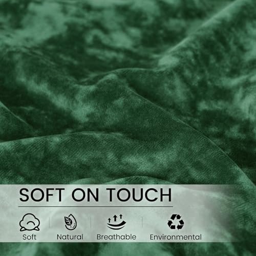 PHF Truly Velvet Body Pillowcase 20" x 54", Emerald Green, No Insert - color: Emerald Green, size: 54" x 20" (Pack of 1)